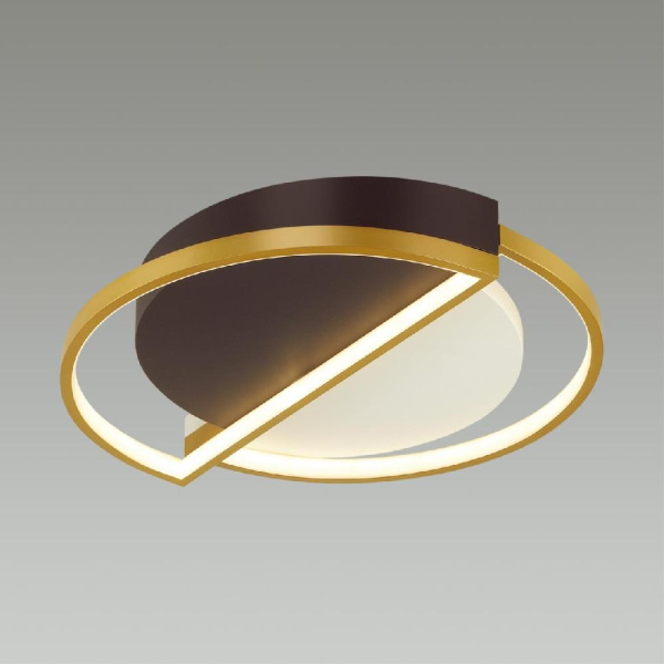 5239/64CL LEDIO LN23 243 белый, черный, матовое золото Люстра потолочная диммир. с ДУ LED 64W 4226Лм 220V TARO