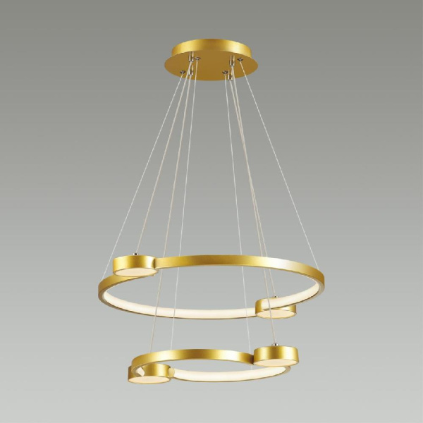 5247/79L LEDIO LN23 000 матовое золото Светильник подвесной диммир. с ДУ LED 79W 4088Лм 220V SHERIDAN