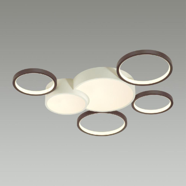 5253/99CL LEDIO LN23 245 белый, черный Люстра потолочная диммир. с ДУ LED 100W 6600Лм 220V NORBERT