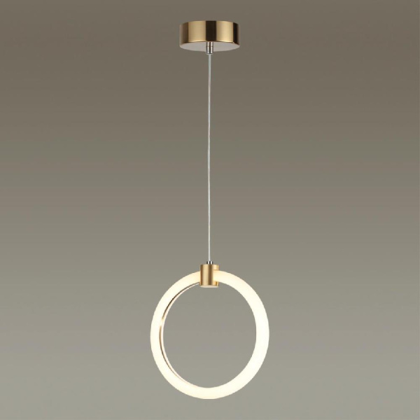 5297/7L LEDIO LN23 000 золотой Подвес LED 7W 3000K 574Лм 220V NOVA