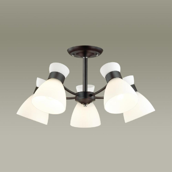 4534/5C COMFI LN21 82 черный Люстра потолочная E27 5*60W 220V WILMA