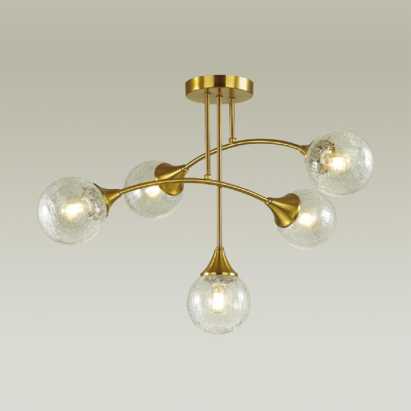 4558/5C MODERNI LN21 000 латунь Люстра потолочная E14 5*40W 220V YOKO