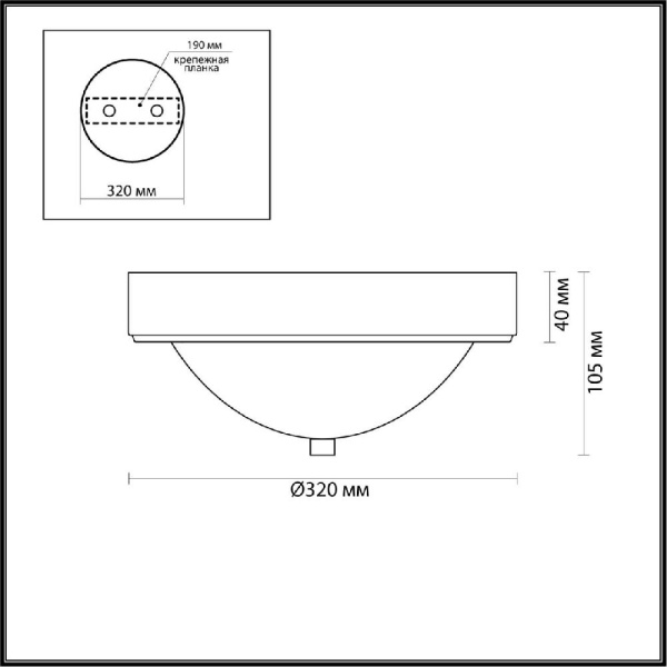 5259/2C VINTAGE LN23 85 латунь Настенно-потолочный светильник E27 2*60W 220V NINA