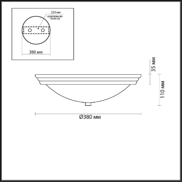 5262/3C VINTAGE LN23 86 античная латунь Настенно-потолочный светильник E27 3*60W 220V KAYLA
