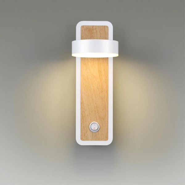 5630/5WL LEDIO LN23 342 белый, под дерево Бра LED 5W 3000K 265Лм 220V LELAND