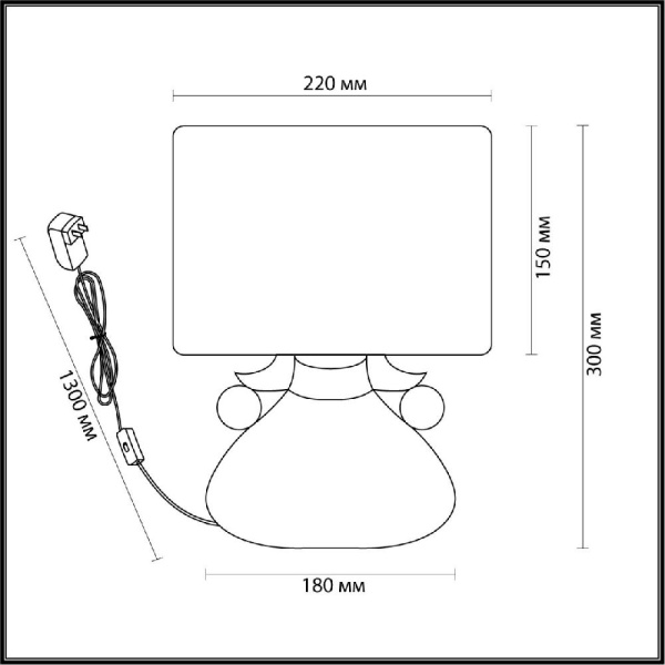 5668/1T MODERNI LN23 373 серый, коричневый Настольная лампа E27 40W 220V JUNIA