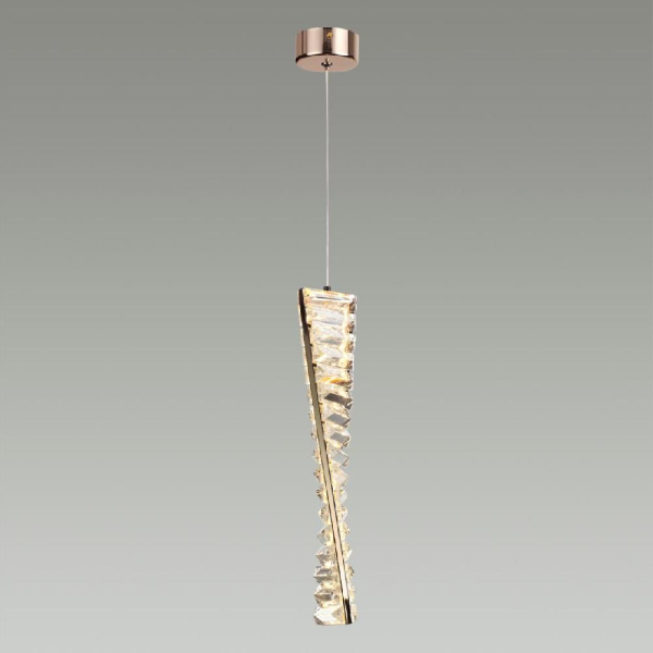 5674/10L LEDIO LN23 167 золотой Подвес LED 10W 3000K 550Лм 220V ROSELLE