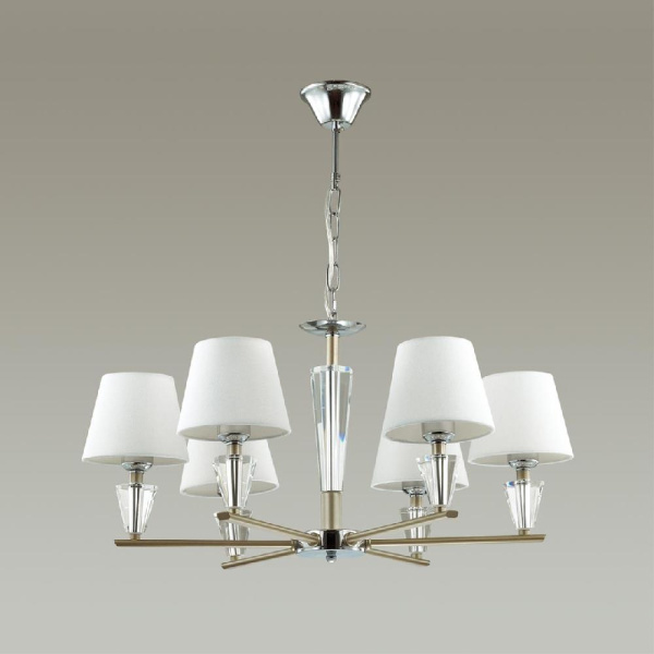 3733/6 NEOCLASSI LN19 68 хром, золотой Люстра E27 6*60W 220V LORAINE