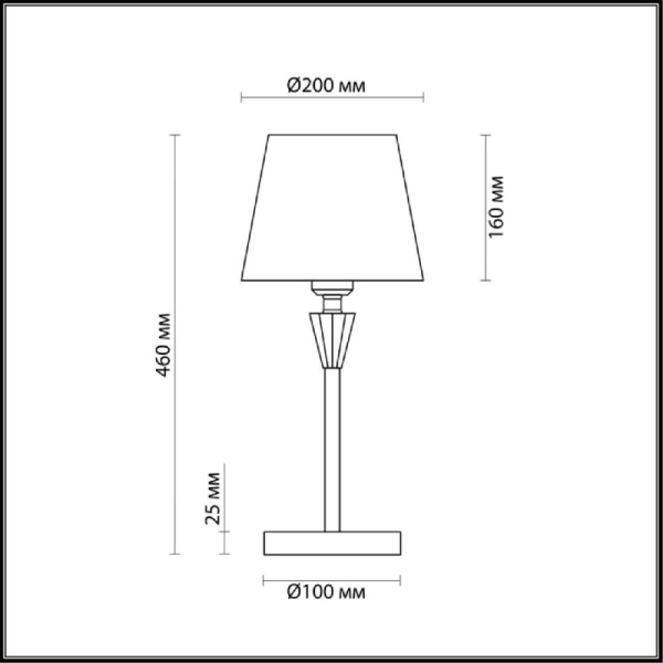 3733/1T NEOCLASSI LN19 68 хром, золотой Настольная лампа E27 1*60W 220V LORAINE