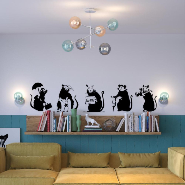 4454/1WT MODERNI LN20 000 хром, голубой Бра E14 1*40W 220V SIERRA