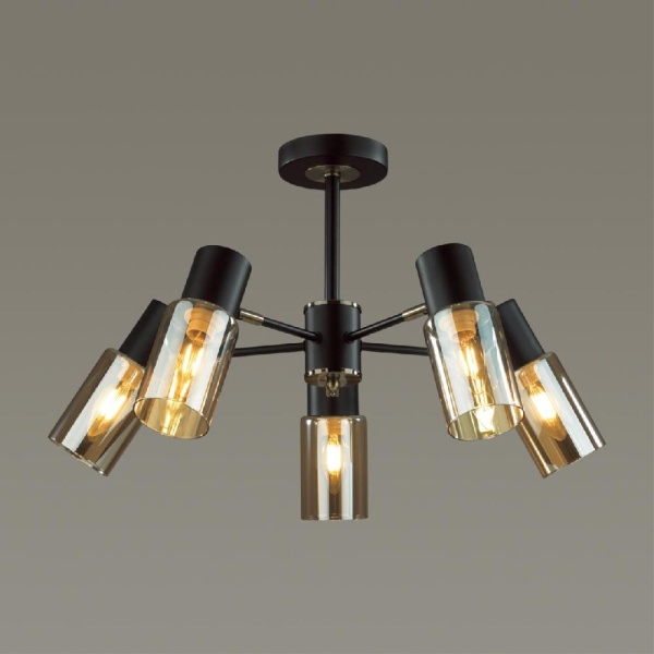 5644/5C COMFI LN23 000 чёрный, бронза Люстра потолочная E14 5*40W 220V RONNIE