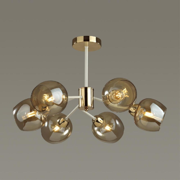 5650/6C COMFI LN23 000 белый, золотой Люстра потолочная E27 6*60W 220V ODELL