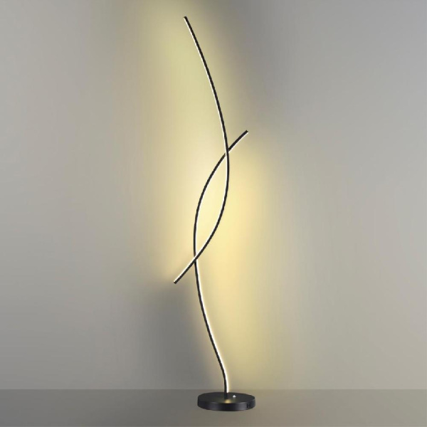 5693/24FL LEDIO LN23 372 чёрный Торшер LED 24W 3000-6000K 4600Лм 220V NYX