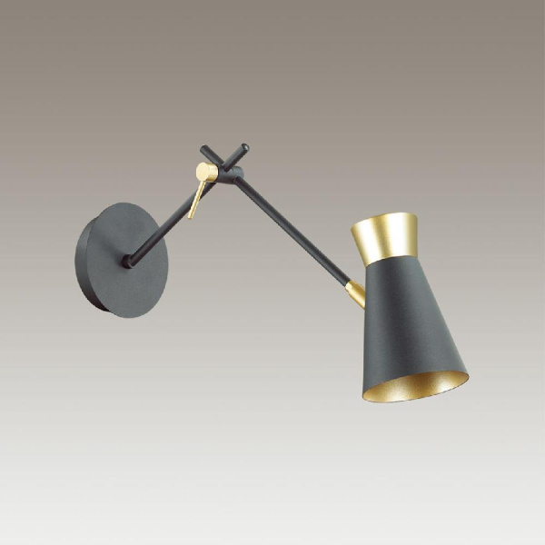 3790/1W LOFTI LN19 000 матовый черный, золотой Бра E14 1*40W 220V LIAM