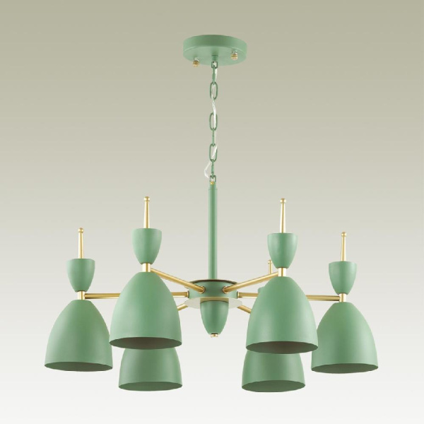3785/6 MODERNI LN19 274 зеленый, золото Люстра E27 6*60W 220V GEMMA