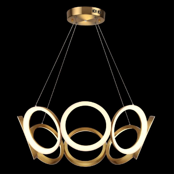 5672/65L УЦЕНКА LEDIO LN23 000 золотой Люстра LED 65W 3000-6000K 3430Лм 220V AIKO