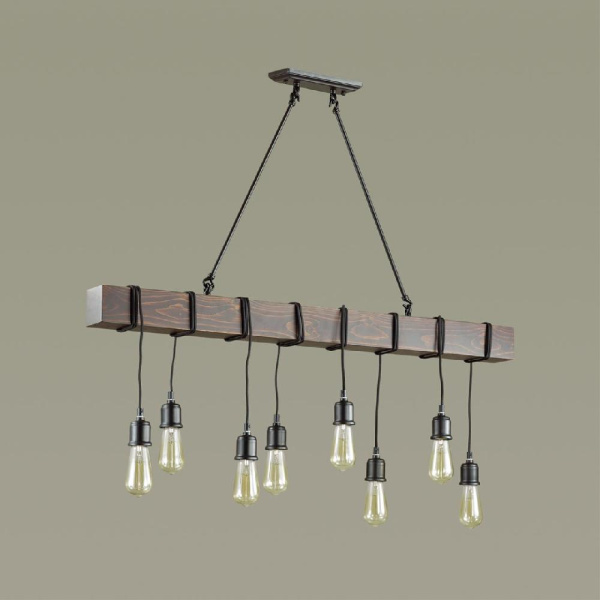 3740/8 LOFTI LN19 000 черный Люстра E27 8*60W 220V KLAUS