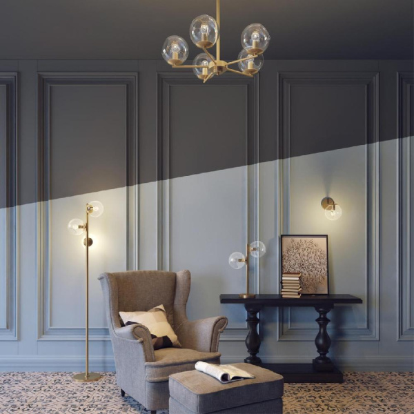 3769/2T MODERNI LN19 000 латунь Настольная лампа E14 2*60W 220V BLAIR