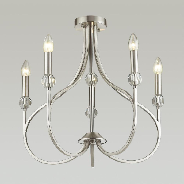 4495/5C NEOCLASSI LN20 83 никель Люстра потолочная E14 5*60W 220V MACKENZIE