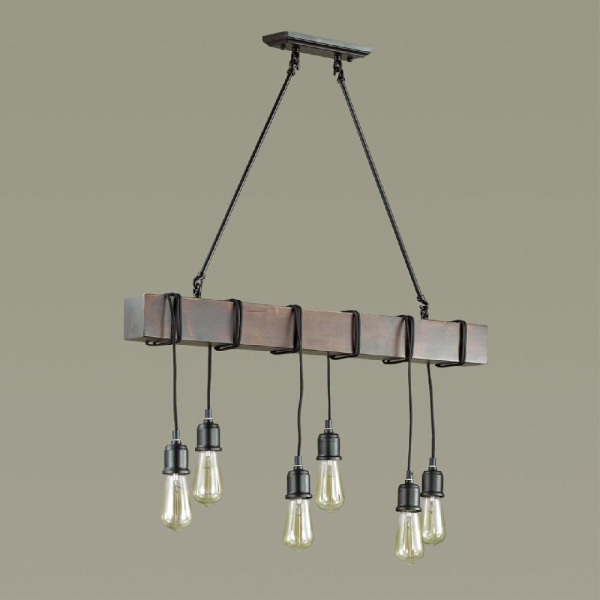 3740/6 LOFTI LN19 000 черный Люстра E27 6*60W 220V KLAUS