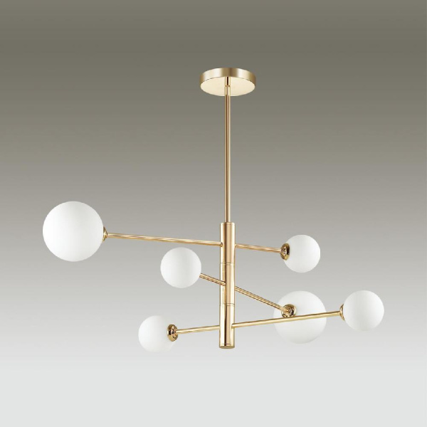 4418/6C MODERNI LN19 114 золотой Люстра на штанге G9 6*40W 220V ESTELLE