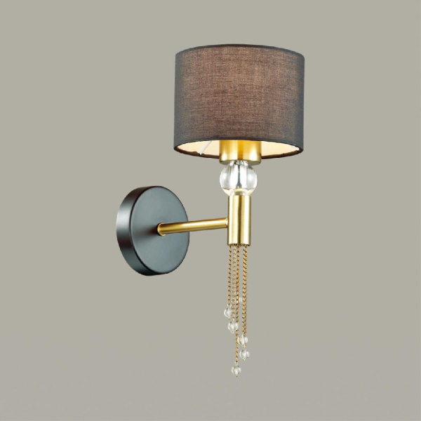 4516/1W NEOCLASSI LN20 66 античная латунь, черный Бра E27 60W 220V SANTIAGO