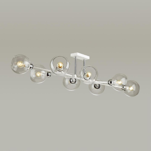 4517/8C MODERNI LN20 187 белый, хром Люстра потолочная E14 8*40W 220V ALANA