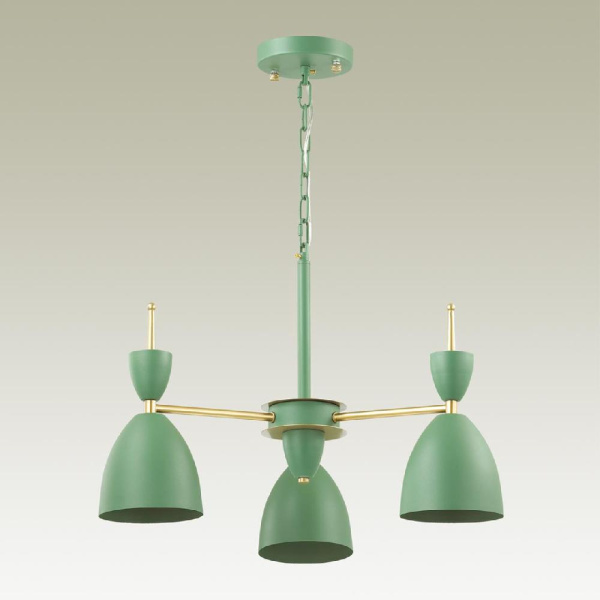 3785/3 MODERNI LN19 274 зеленый, золото Люстра E27 3*60W 220V GEMMA