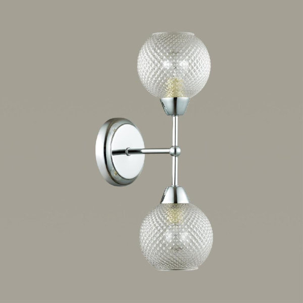 4438/2W MODERNI LN20 000 хром, стекло Бра E14 2*40W 220V EVERLY