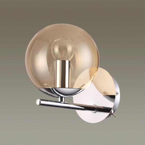 4454/1WA MODERNI LN20 000 хром, янтарный Бра E14 1*40W 220V SIERRA