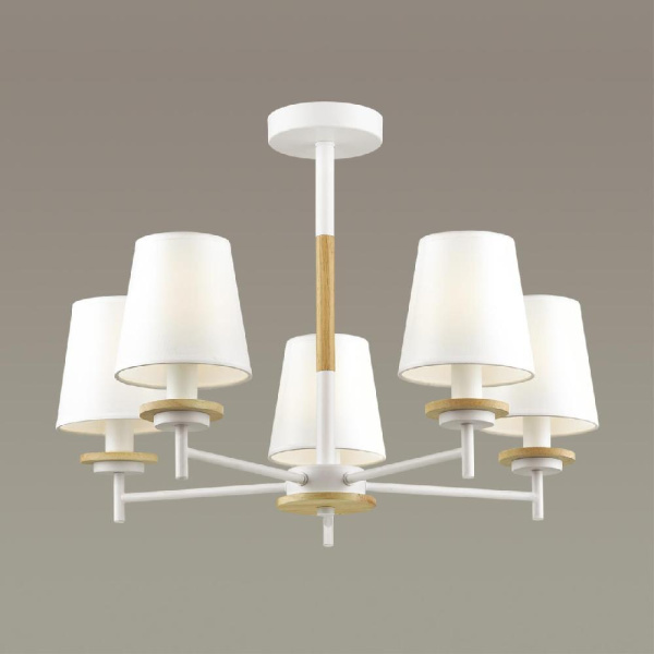 4497/5C COUNTY LN20 71 белый, дерево Люстра потолочная E14 5*40W 220V BETSY