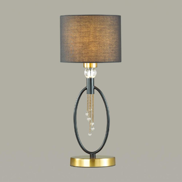 4516/1T NEOCLASSI LN20 64 античная латунь, черный Настольная лампа E27 60W 220V SANTIAGO