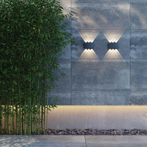 358460 STREET NT20 376 темно-серый  Ландшафтный настенный светильник IP54 LED 4000K 6W 85-265V CALLE