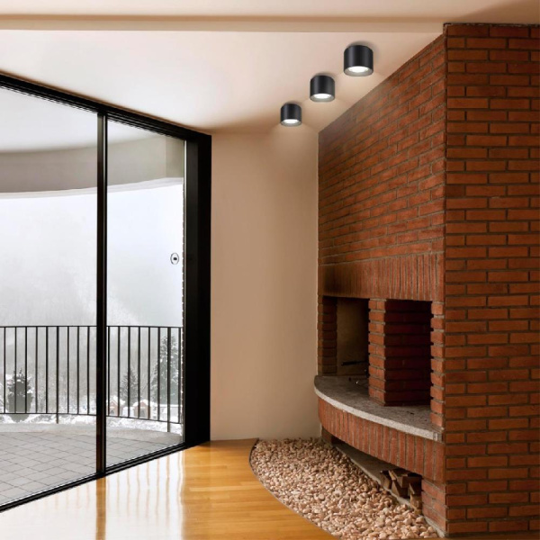 358475 OVER NT21 237 черный Светильник накладной IP20 LED 4000K 20W 200-260V RECTE