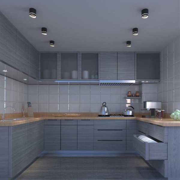 358491 OVER NT20 235 черный Светильник накладной IP20 LED 4000K 12W 220V ARUM