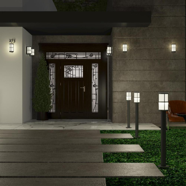 370775 STREET NT21 358  Светильник ландшафтный настенный IP54 E27 18W 220-240V ZEBRA