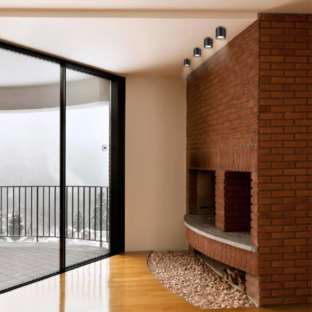 358473 OVER NT21 237 черный Светильник накладной IP20 LED 4000K 10W 200-260V RECTE