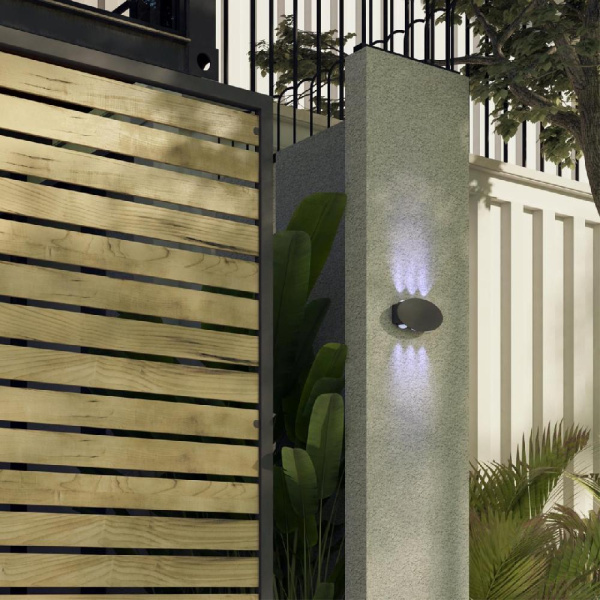 358563 STREET NT21 378 темно-серый Ландшафтный настенный светильник IP54 LED 4000K 6W 85-265V CALLE