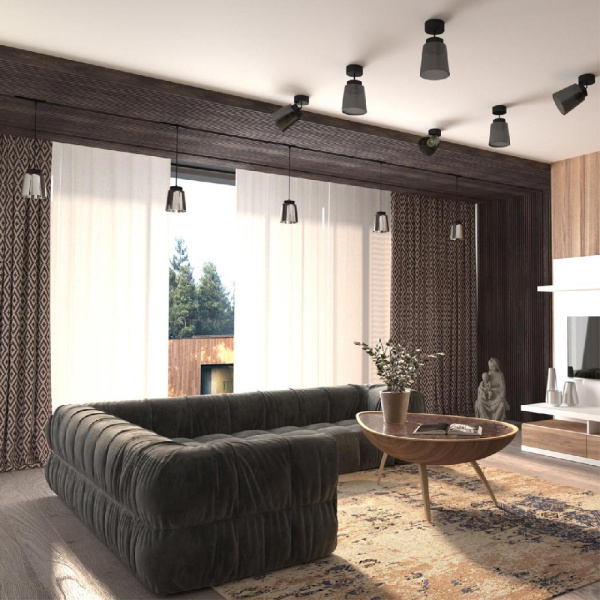 358644 OVER NT21 182 корпус черный/плафон дымчатый Светильник накладной светодиодный IP20 LED 4000K 24W 175-245V ARTIK