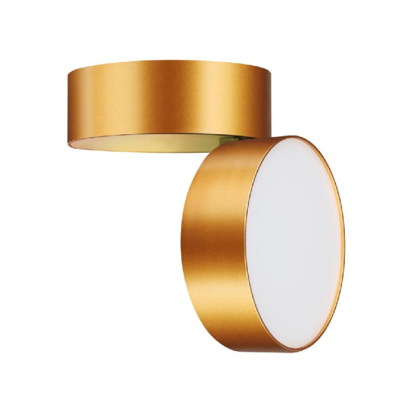 358751 OVER NT21 216 матовое золото Светильник накладной светодиодный IP20 LED 24W 4000K 2100Лм 100-265V PROMETA