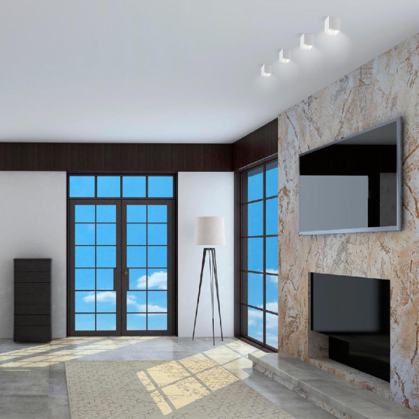 358477 OVER NT21 237 белый Светильник накладной IP20 LED 4000K 10W 200-260V RECTE