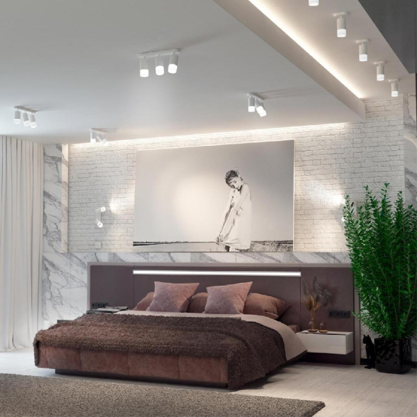 370736 OVER NT21 254 белый Светильник накладной IP20 GU10 9W 235V FLAX