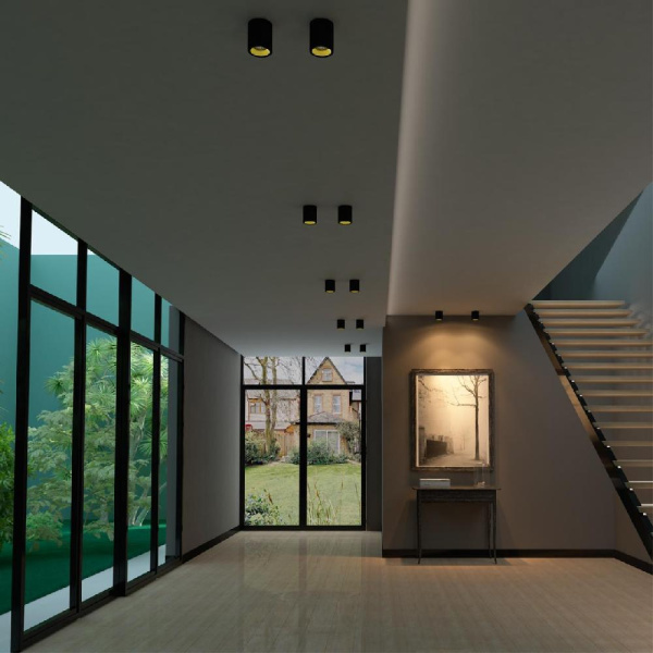 358485 OVER NT20 234 черный/золото Светильник накладной IP20 LED 10W 220V RECTE