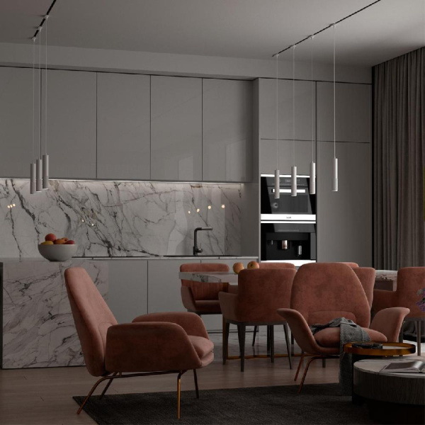 358502 PORT NT21 084 белый Светильник трековый однофазный трехжильный, провод 1м IP20 LED 4000K 12W 220V MAIS LED