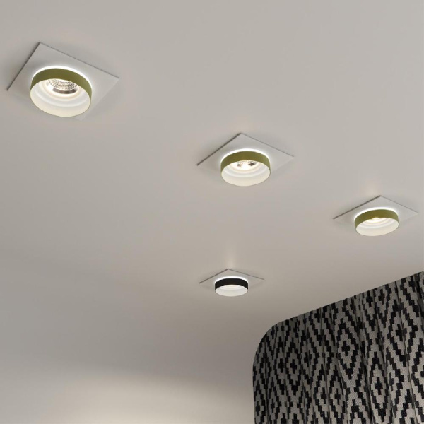 370787 SPOT NT21 334 белый/золото Светильник встраиваемый влагозащищенный GU10 9W 220V WATER