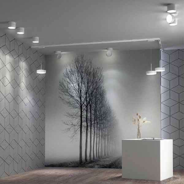 358767 PORT NT21 104 белый Светильник трековый однофазный трехжильный, провод 1.2м IP20 LED 30W 4000K 2600Лм 100-265V PROMETA