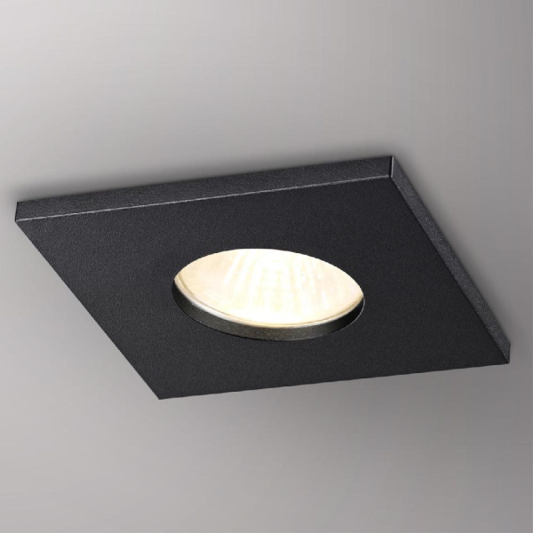 370805 SPOT NT22 329 черный Светильник встраиваемый влагозащищенный IP44 GU10 50W 220V AQUA