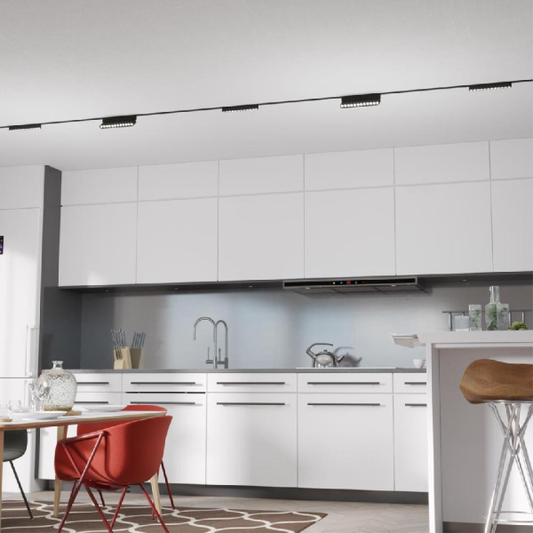 359242 SHINO NT23 047 черный Трековый светильник для низковольтного шинопровода IP20 LED 12W 48V 1140Лм 3000К SMAL