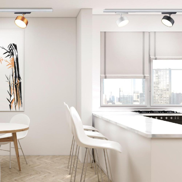 358755 PORT NT21 104 белый Светильник трековый однофазный трехжильный IP20 LED 24W 4000K 2100Лм 100-265V PROMETA