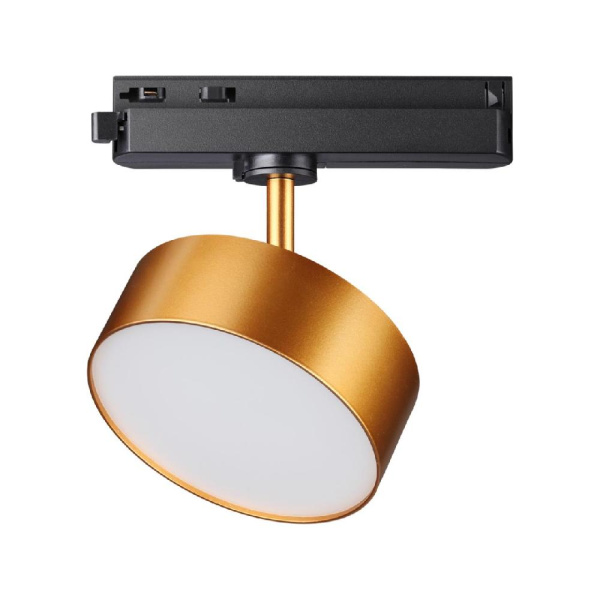 358757 PORT NT21 104 матовое золото Светильник трековый однофазный трехжильный IP20 LED 24W 4000K 2100Лм 100-265V PROMETA
